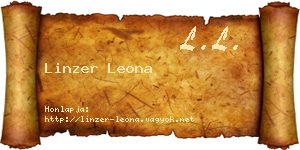 Linzer Leona névjegykártya